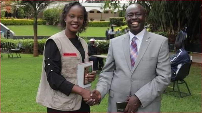 File photo of Martha Miano and former deputy president Rigathi Gachagua.